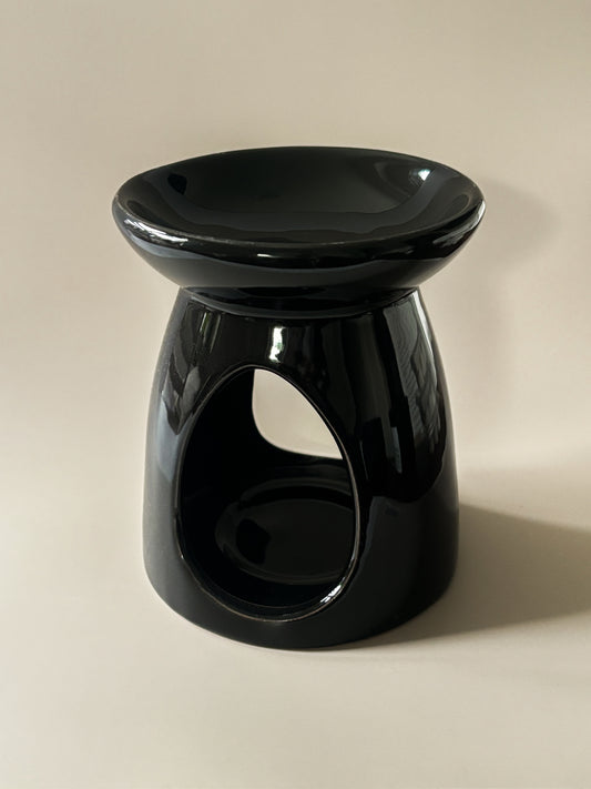 Black Gloss Ceramic Wax Melt Burner