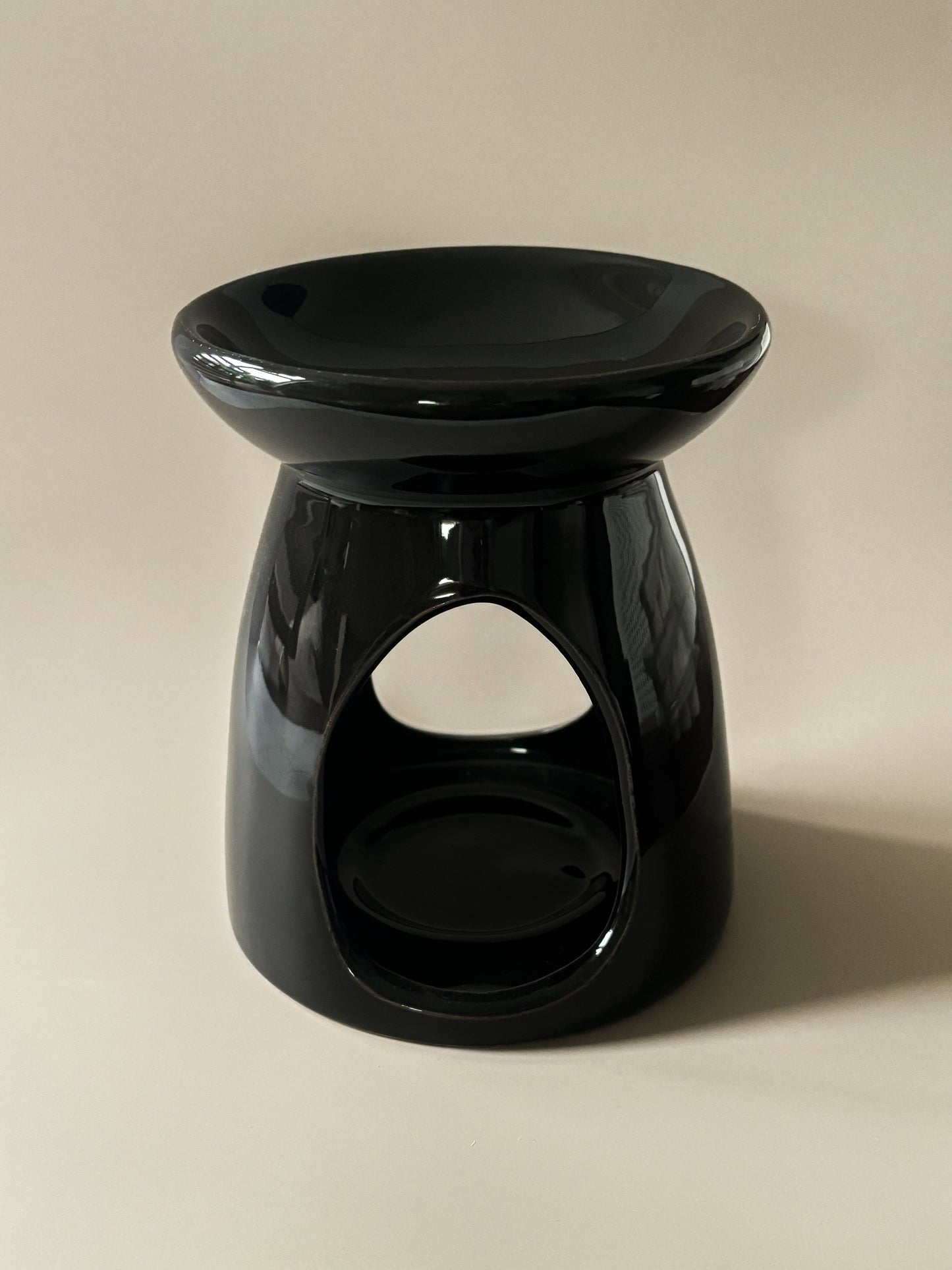Black Gloss Ceramic Wax Melt Burner
